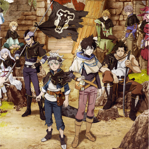 Black clover characters posing